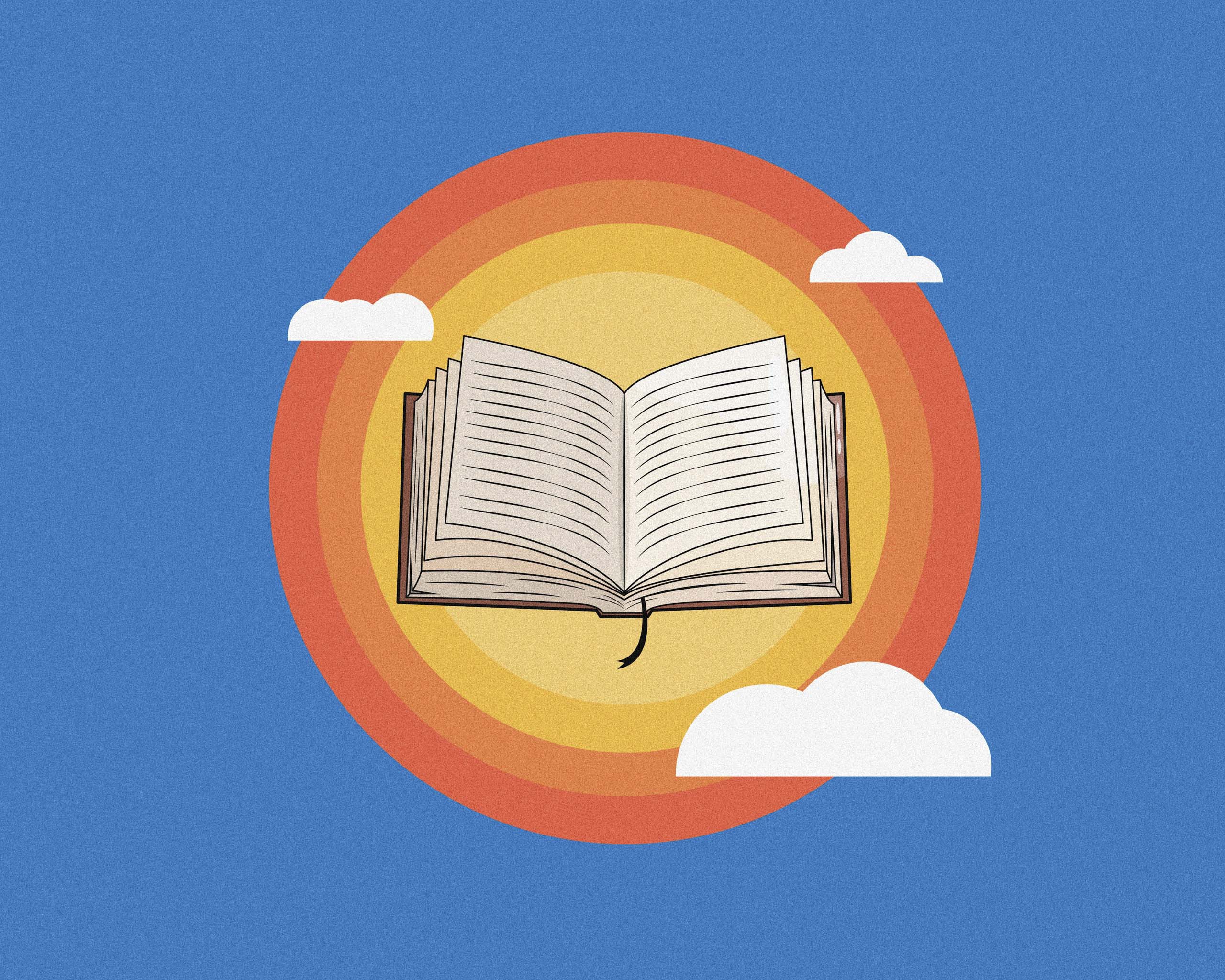 Open book illustration